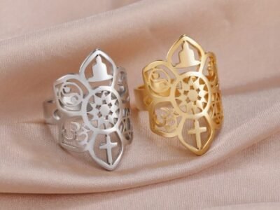 Anillo acero simbolos